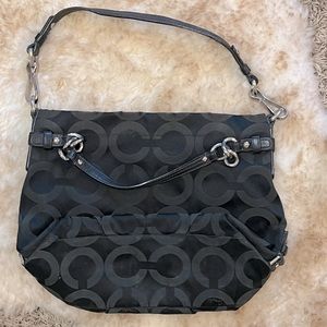 Coach shoulder bag - black nylon